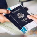 ทำพาสปอร์ต วีซ่า hand tourist holding passport authorities 11304 1239
